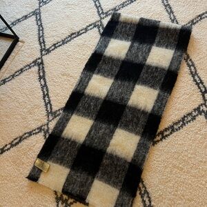 Scotch & Soda Wool Blend Scarf in Black and Gray